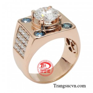 Nhẫn nam kim cương khí chất tạo dựng phong cách cho phái mạnh.