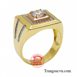 Nhẫn nam vàng hưng thịnh mang đến sự sang trọng, lịch lãm cho người đàn ông