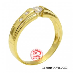 Nhẫn nữ ấn tượng phong cách phù hợp với những cô nàng thích sự đơn giản, tinh gọn, nhưng vẫn thanh lịch. 