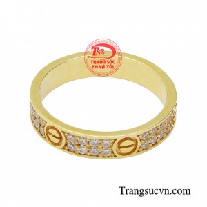 Nhẫn nữ vàng tây dành cho phái đẹp phù hợp làm quà tặng sinh nhật hoặc trong các dịp ý nghĩa