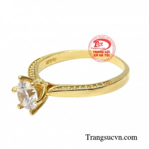 Nhẫn nữ vàng tây dành cho phái đẹp phù hợp làm quà tặng sinh nhật hoặc trong các dịp ý nghĩa