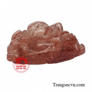 Phật Di Lặc thạch anh tóc may mắn tượng trưng cho sự thịnh vượng, giàu sang, may mắn và tốt lành trong cuộc sống