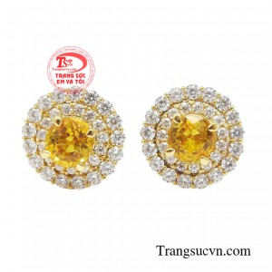 Hoa tai Saphir đại lộc mang đến sự mới mẻ và độc đáo. 