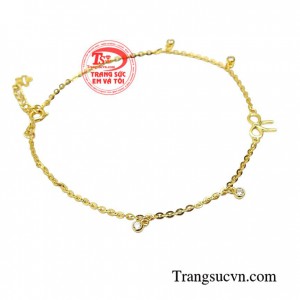 Lắc chân duyên dáng với thiết kế nổi bật tinh tế và nhẹ nhàng chắc chắn là sự lựa chọn hoàn hảo