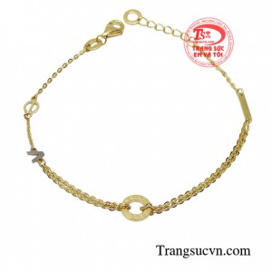 Lắc tay chữ love dễ thương đượ thiết kế theo phong cách Hàn Quốc trẻ trung và thời trang