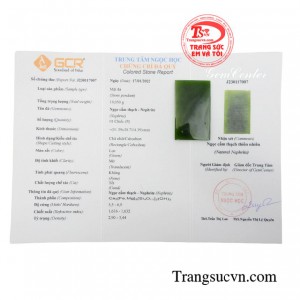 Sản phẩm có giấy kiểm định đá quý 