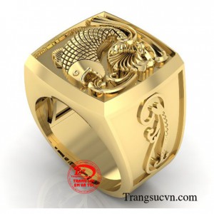 Cá chép là loài cá nhảy rất giỏi có thể nhảy qua cửa long môn để hóa thành rồng thì cũng sẽ là tượng trưng cho sự thăng quan, tiến chức trong công việc