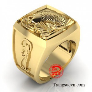 Lấy nguồn cảm hứng từ đó các nhà chế tác đã tạo ra chiếc nhẫn cá chép vừa mang tính nghệ thuật vừa chất chứa ý nghĩa đặc biệt