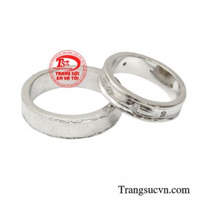 Nhẫn cưới thô được chế tác từ vàng tây 10k