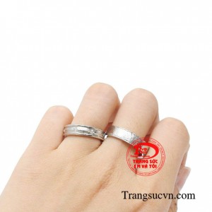 Nhẫn Cưới Vàng Trắng
