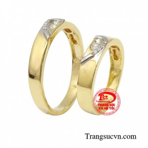 Nhẫn cưới vàng trái tim