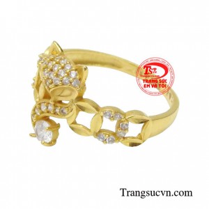 Nhẫn nữ vàng tây dành cho phái đẹp phù hợp làm quà tặng sinh nhật hoặc trong các dịp ý nghĩa