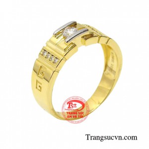 Nhẫn nam đẹp ấn tượng được thiết kế nổi bật và ấn tượng như một quý ông thời thượng