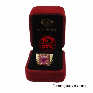 Nhẫn ruby nam đẳng cấp mang đến nhiều vận may về tài lộc, công danh giúp sự nghiệp ngày càng thăng tiến hơn