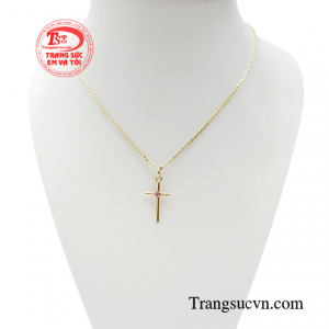 Bộ dây thánh giá ruby tinh tế