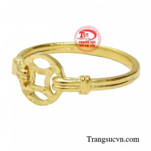 Nhẫn kim tiền thời trang tăng vận may tài lộc, mang lại sự thịnh vượng