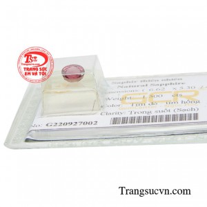 Viên sapphire tài lộc có thể dùng làm mặt dây vàng, bạc hoặc đính lên nhẫn.