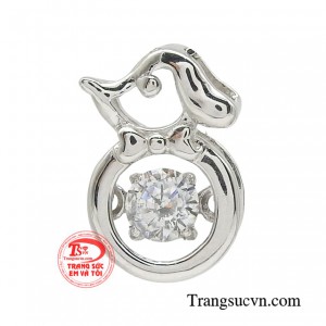 Mặt dây cún cưng đáng yêu mang vẻ đẹp dễ thương cho những cô nàng mơ mộng.