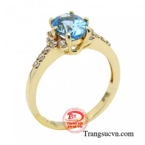 Nhẫn nữ topaz kiêu sa