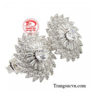 Một đôi hoa tai lấp lánh khiến mọi quý cô trở nên duyên dáng, kiêu sa, thanh lịch và tao nhã.