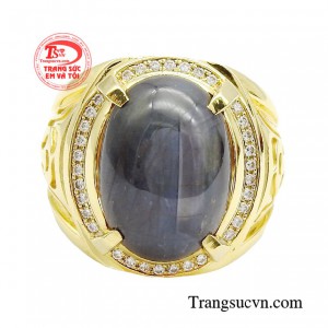 Nhẫn nam sapphire còn thể hiện sự thành đạt của mỗi một quý ông. 