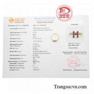 Sản phẩm có giấy kiểm định đá quý 