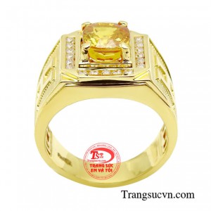 Không chỉ đem đến sự sành điệu mà nhẫn nam sapphire còn giúp bạn tạo được ấn tượng lôi cuốn.