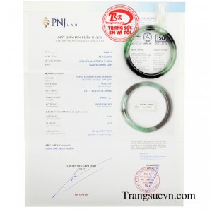 Sản phẩm có giấy kiểm định đá quý 