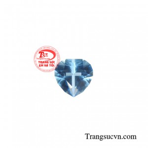 Đá topaz trái tim duyên dáng phản ánh năng lượng của trí tuệ và kiến ​​thức, kích thích sự tự tin, khả năng học hỏi. 