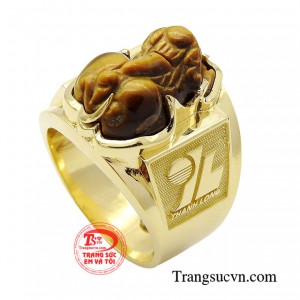 Nhẫn nam tỳ hưu được xem là phụ kiện ưa chuộng bậc nhất cho giới kinh doanh và quý ông thượng lưu, thành đạt.