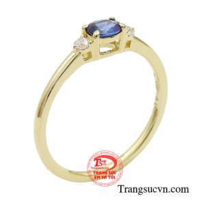 Nhẫn nữ sapphire đài các