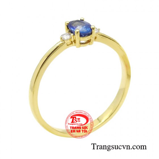 Nhẫn sapphire phái đẹp tinh tế