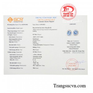 Sản phẩm có giấy kiểm định đá quý 