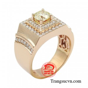 Nhẫn nam kim cương vàng hồng đẳng cấp đại diện cho dấu ấn cá nhân của quý ông, quyền uy và làm chủ mọi tình huống trong cuộc sống.