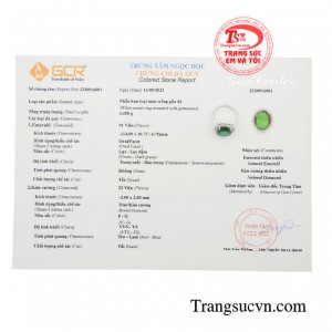 Sản phẩm có giấy kiểm định đá quý