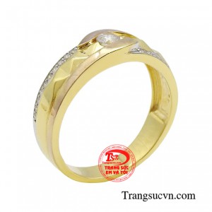 Nhẫn vàng tây tinh tế thời thượng giúp phái mạnh khẳng định sự nam tính