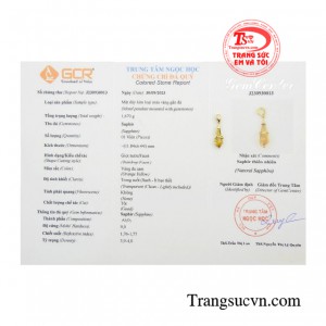 Sản phẩm có giấy kiểm định đá quý