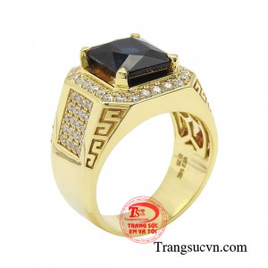 Nhẫn nam tourmaline đẳng cấp cùng chàng kiến tạo diện mạo ấn tượng với thiết kế sang trọng độc đáo khẳng định chất riêng.