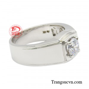 Sở hữu chiếc nhẫn trơn ấn tượng sẽ khiến phái mạnh tạo được sự chú ý cũng như phong cách của riêng mình.
