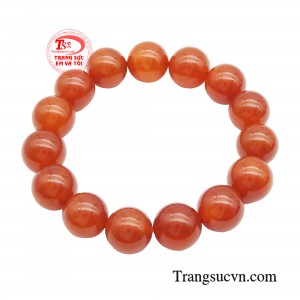 Chuỗi mã não đỏ 14 ly chiêu nạp những nguồn năng lượng tốt, kìm hãm những nguồn năng lượng tiêu cực để giúp mang lại cho chủ nhân nhiều bình an, may mắn và tài lộc.