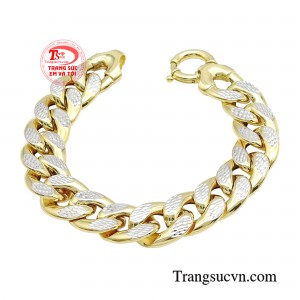 Lắc tay nam tính mạnh mẽ lấy ý tưởng từ hình ảnh nam tính cùng sự phong độ đỉnh cao của phái mạnh.