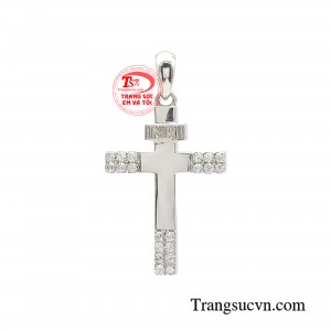 Mặt thánh giá vàng trắng an lành không chỉ tôn lên được những nét đẹp riêng mà nó còn thể hiện lòng kính trọng, và sự tin yêu đối với tôn giáo.