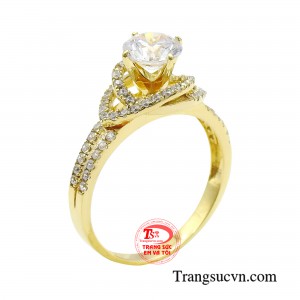 Nhẫn nữ thanh lịch thời trang được thiết kế tinh tế đến từng chi tiết nhỏ giúp thể hiện gu thẩm mỹ