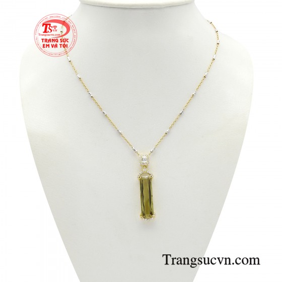 Bộ dây chuyền tourmaline cuốn hút