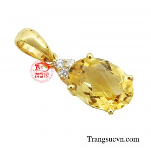 Đá Citrine mang ý nghĩa thu hút năng lượng tích cực, may mắn, gia tăng tài lộc, thịnh vượng trong công việc.