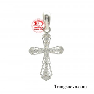 Mặt thánh giá bạc phước lành sở hữu vẻ ngoài cá tính và hiện đại. 