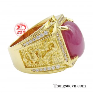 Với sự kết hợp độc đáo giữa đá quý ruby và vàng 14k