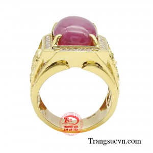 Màu đỏ của ruby cũng thể hiện sự may mắn và thịnh vượng cho người đeo.