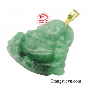 Đeo mặt dây chuyền phật di lặc bằng chất liệu ngọc cẩm thạch bên mình sẽ giúp bạn được bình an và gặp được nhiều may mắn. 