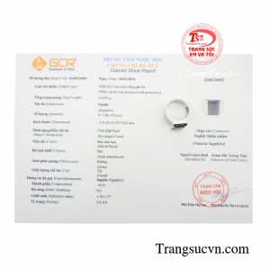 Sản phẩm có giấy kiểm định đá quý